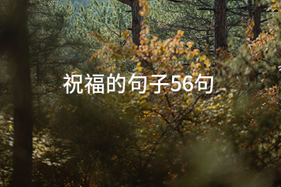 祝福的句子56句