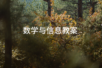 数学与信息教案