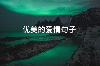 优美的爱情句子(必备200句)