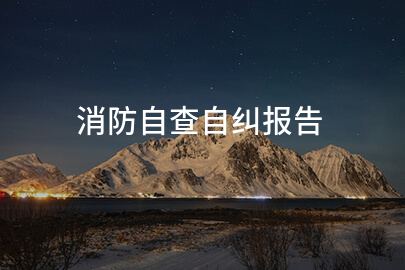 消防自查自纠报告