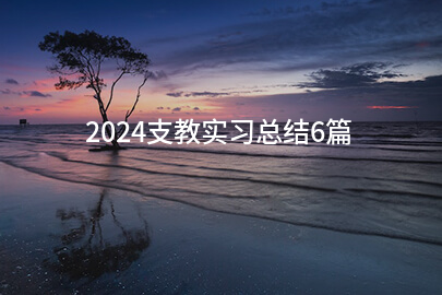 2024支教实习总结6篇